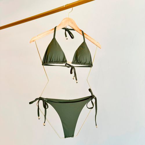 CALCINHA NARA FIO DUPLO BIQUINI - VERDE MAJOR - 01... - Loik