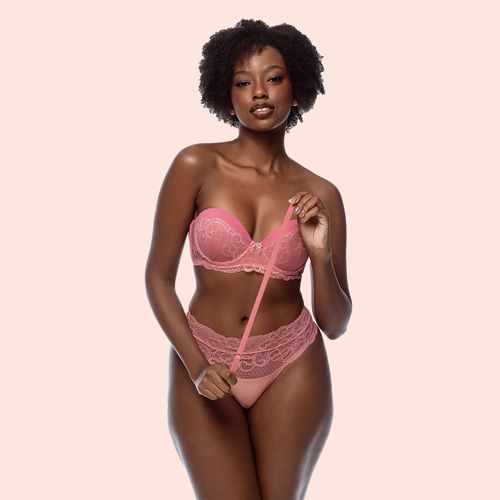 CALCINHA FIO DUPLO CÓS EM RENDA - SANDIA - 0444-SA... - Loik