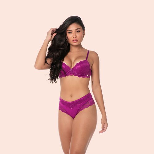 SUTIÃ MEIA TAÇA COM BOJO E ARO EM RENDA - ODALISCA... - Loik