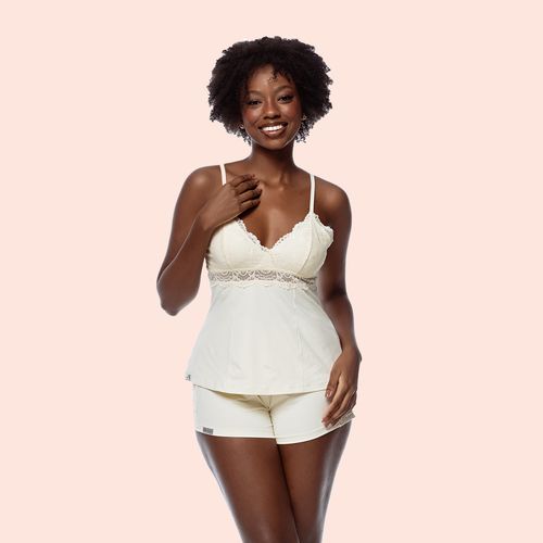 SHORT DOLL ALCINHA MICROFIBRA - PEROLA - 8344A-PER... - Loik