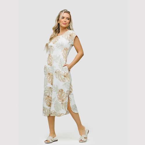 17.01.035 VESTIDO ESTAMPADO VISCOLYCRA - ESTAMPADO... - Loik