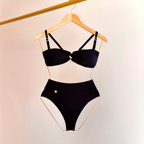 TOP DORIS TOMARA QUE CAIA BIQUINI - PRETO - 100-PR... - Loik