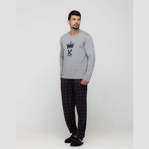 PIJAMA INVERNO MASCULINO - XADREZ - 1602020-XADREZ - Loik