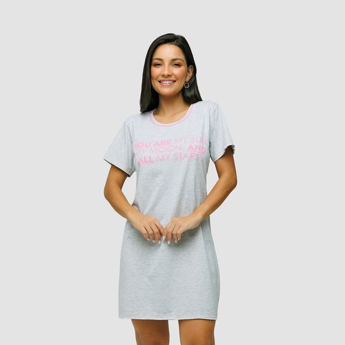 CAMISAO COM SILK ALGODÃO - CINZA - 1701199-CINZA - Loik