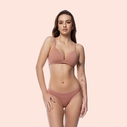 SUTIÃ SEM ARO COM BOJO MACIO TRIÂNGULO EM MICROFIB... - Loik