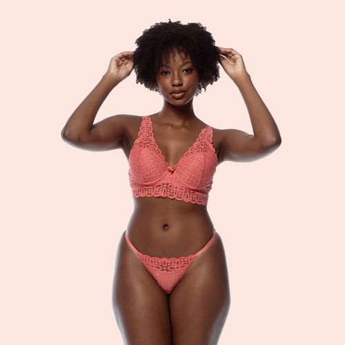 FIO STRING COM REGULAGEM EM RENDA - MADRAS - 0255-... - Loik