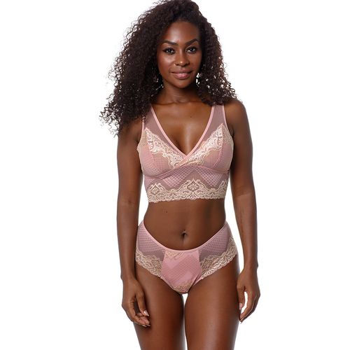 TOP EM RENDA E TULE SEM BOJO E SEM ARO - ROMANCE -... - Loik