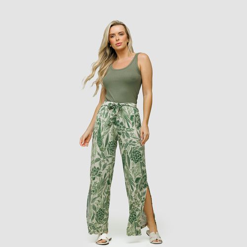 CALÇA PANTALONA ARARAS VISCOSE - ESTAMPADO - 17010... - Loik