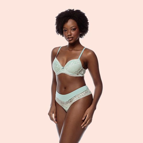 SUTIÃ MEIA TAÇA COM BOJO E ARO EM RENDA - ETEREO -... - Loik