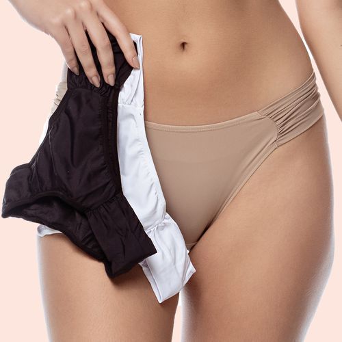 KIT CALCINHA MICROFIBRA LATERAIS PLISSADAS - COM 0... - Loik