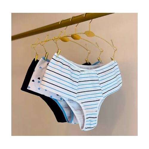 KIT DE CALCINHA HOT PANTS ALGODÃO - COM 03 PEÇAS -... - Loik