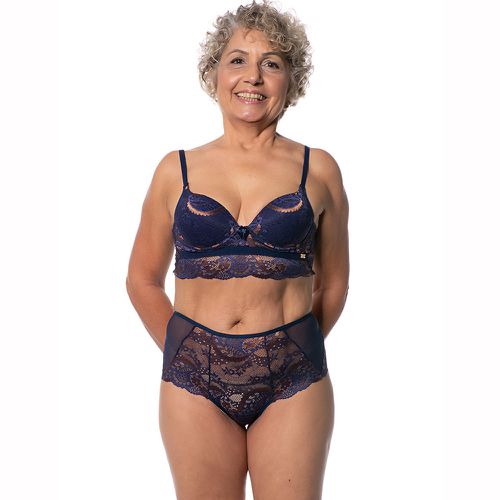 CALCINHA FIO HOT PANTS - AZUL MARINHO - 0441-AZULM... - Loik