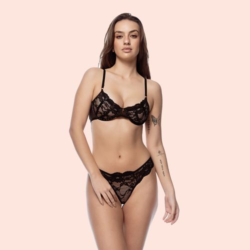 0463 FIO RENDA LOVE - PRETO - 0463-PRETO - Loik