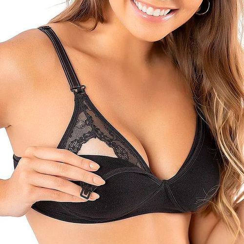 SUTIÃ DE AMAMENTAÇÃO DEL RIO - PRETO - 40002-PRETO... - Loik