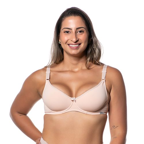 SUTIÃ CURVES SEM BOJO COM ARO MEIA TAÇA EM MICROFI... - Loik