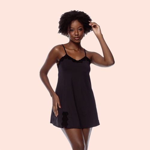 CAMISOLA SEM BOJO FENDA BASICA MICROFIBRA - PRETO ... - Loik