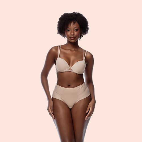 CALCINHA FIO DUPLO HOT PANT CINTURA ALTA - CHOCOLA... - Loik