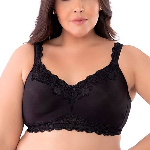 SUTIÃ ALTA COBERTURA SEM BOJO SEM ARO - PRETO - 40... - Loik
