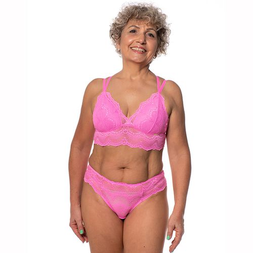 TOP EM RENDA SEM ARO COM BOJO MACIO E TIRAS NAS CO... - Loik