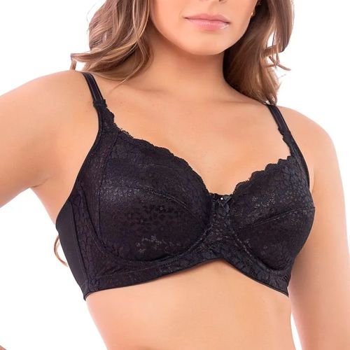 SUTIÃ SEM BOJO COM ARO ALTA SUSTENTAÇÃO - PRETO - ... - Loik