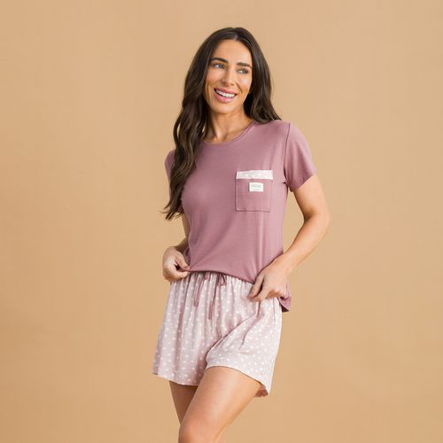LK3037 SHORT DOLL VISCOSE - ROSA - LK3037-ROSA - Loik
