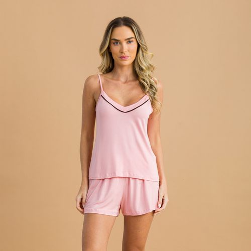 LK3095 SHORT DOLL VISCOSE - ROSA - LK3095-ROSA - Loik