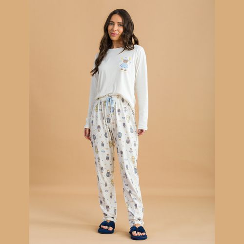 LK3003 PIJ LONGO ALG PENT - OFF-WHITE - LK3003-OFF... - Loik