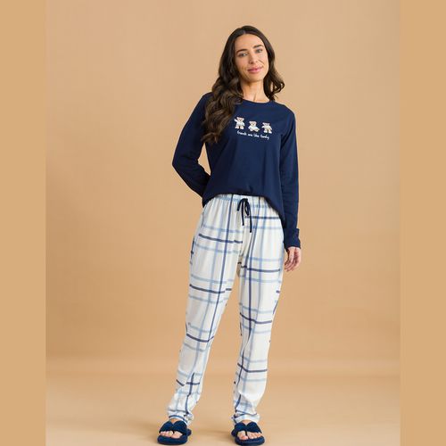 LK3067 PIJ LONGO ALG PENT - AZUL MARINHO - LK3067-... - Loik
