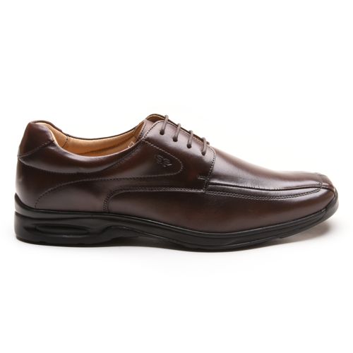 Sapato Social Anti-Stress Masculino Chocolate em C... - LOJA CALPRADO
