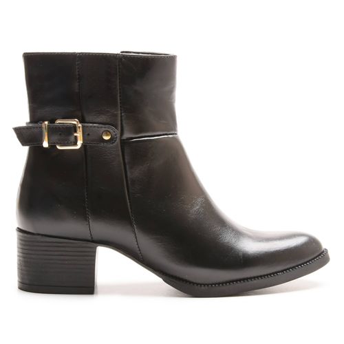 Bota/Coturno Feminina Kader Woman Couro Confort Pr... - LOJA CALPRADO