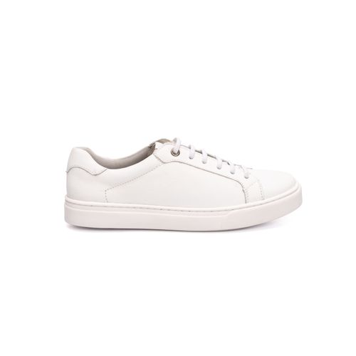 Tênis Feminino Calprado Branco em Couro - KA-786A-... - LOJA CALPRADO