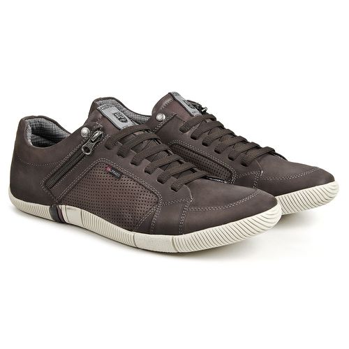 Sapatenis Casual Calprado Rustico Chocolate Couro ... - LOJA CALPRADO