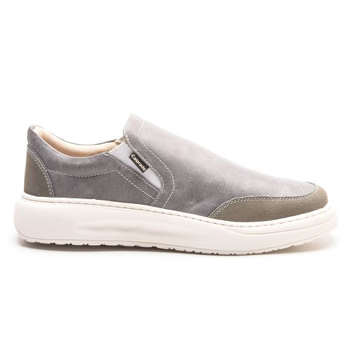 Tenis Slip On Couro Grafite - KA-2134 GRAFITE - LOJA CALPRADO