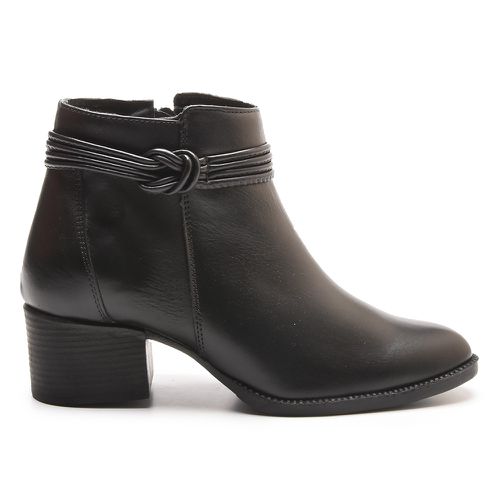 Bota Coturno Feminino Kader Woman Preto Salto Alto... - LOJA CALPRADO