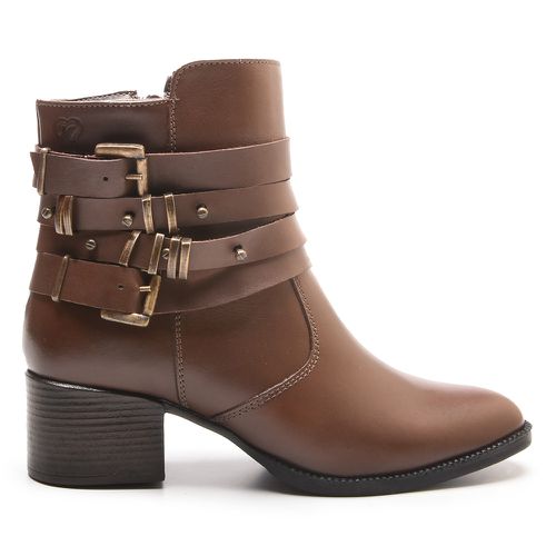 Bota/Coturno Feminina Kader Woman Couro Confort Ch... - LOJA CALPRADO