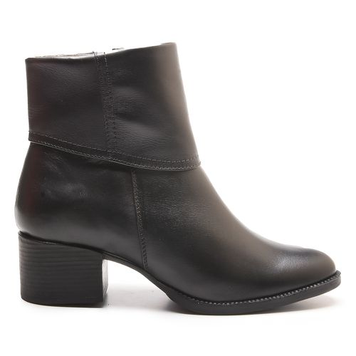 Bota/Coturno Feminina Kader Woman Couro Confort Pr... - LOJA CALPRADO