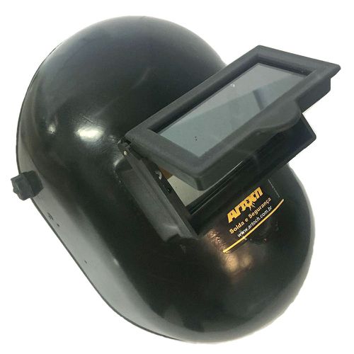 Capacete Com Máscara Para Solda - 210071345 - Loja Aço-Fer