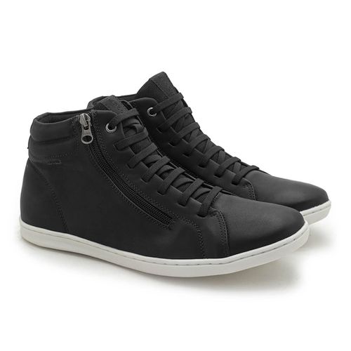 Sapatenis Cano Alto Masculino LRC Cayene - Preto