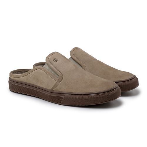 Mule Masculino Connect em Couro Bege Cal ados Laroche