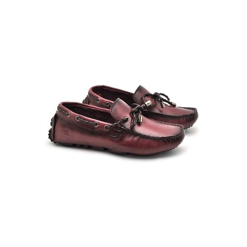 Mocassim Bali Infantil de Couro - Vinho