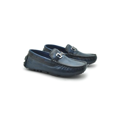 Mocassim Bali Infantil de Couro - Marinho