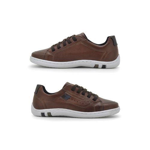 Sapatenis Infantil Pix em Couro Brown Cal ados Laroche