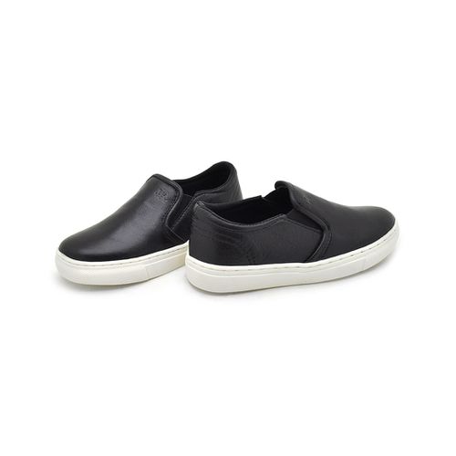 Slip On Yate Infantil Stratus em Couro Preto Cal ados Laroche