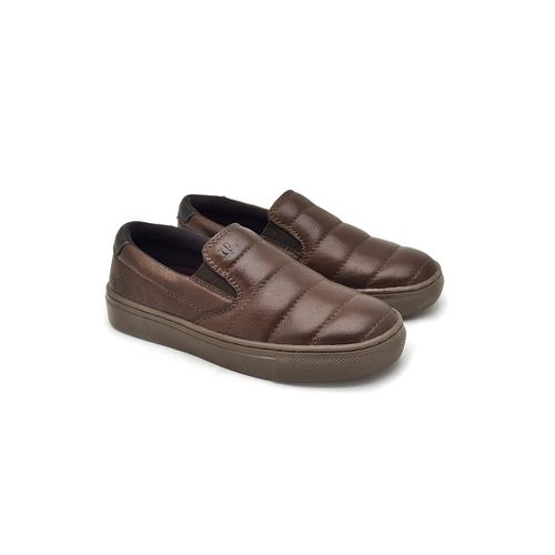 Slip On Yate Infantil Stratus em Couro - Brown 