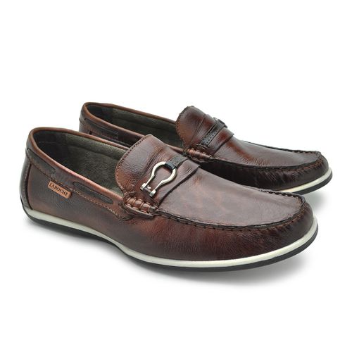 Mocassim Paraty Masculino de Couro - Brown/Café