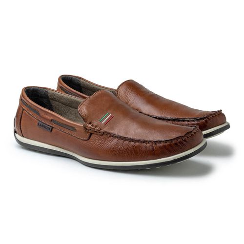 Mocassim Paraty Masculino de Couro - Brown