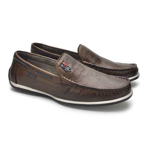 Mocassim Paraty Masculino de Couro - Chocolate 