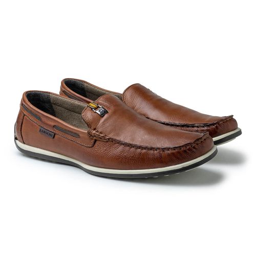 Mocassim Paraty Masculino de Couro - Brown