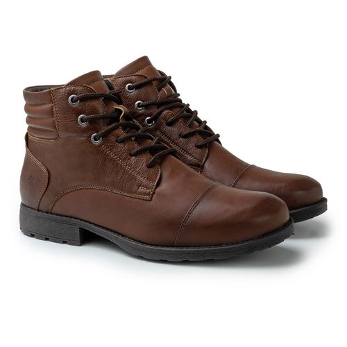 Bota Masculina Saara em Couro - Brown