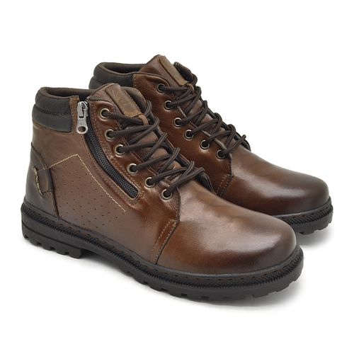 Bota em Couro Masculina Vacanza - Brown/Café 